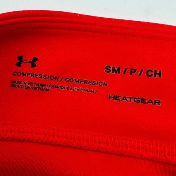 UNDER ARMOUR | Women's Small Orange Coral Heat Gear Compression Athletic Capris‎ - Picture 4 of 9